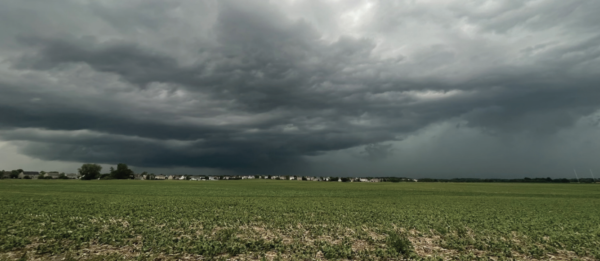 A large storm with heavy structure rolls overhead into North Aurora on July 5, 2023. During an El Niño year, precipitation in the form of small showers and thunderstorms increases significantly.